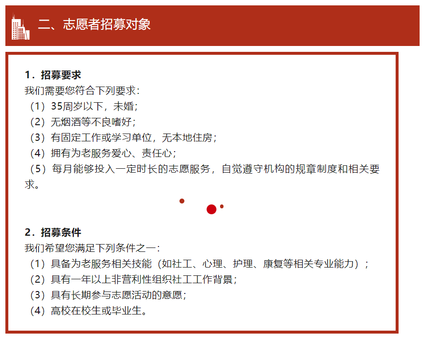 注册志愿者的基本条件所做的规定