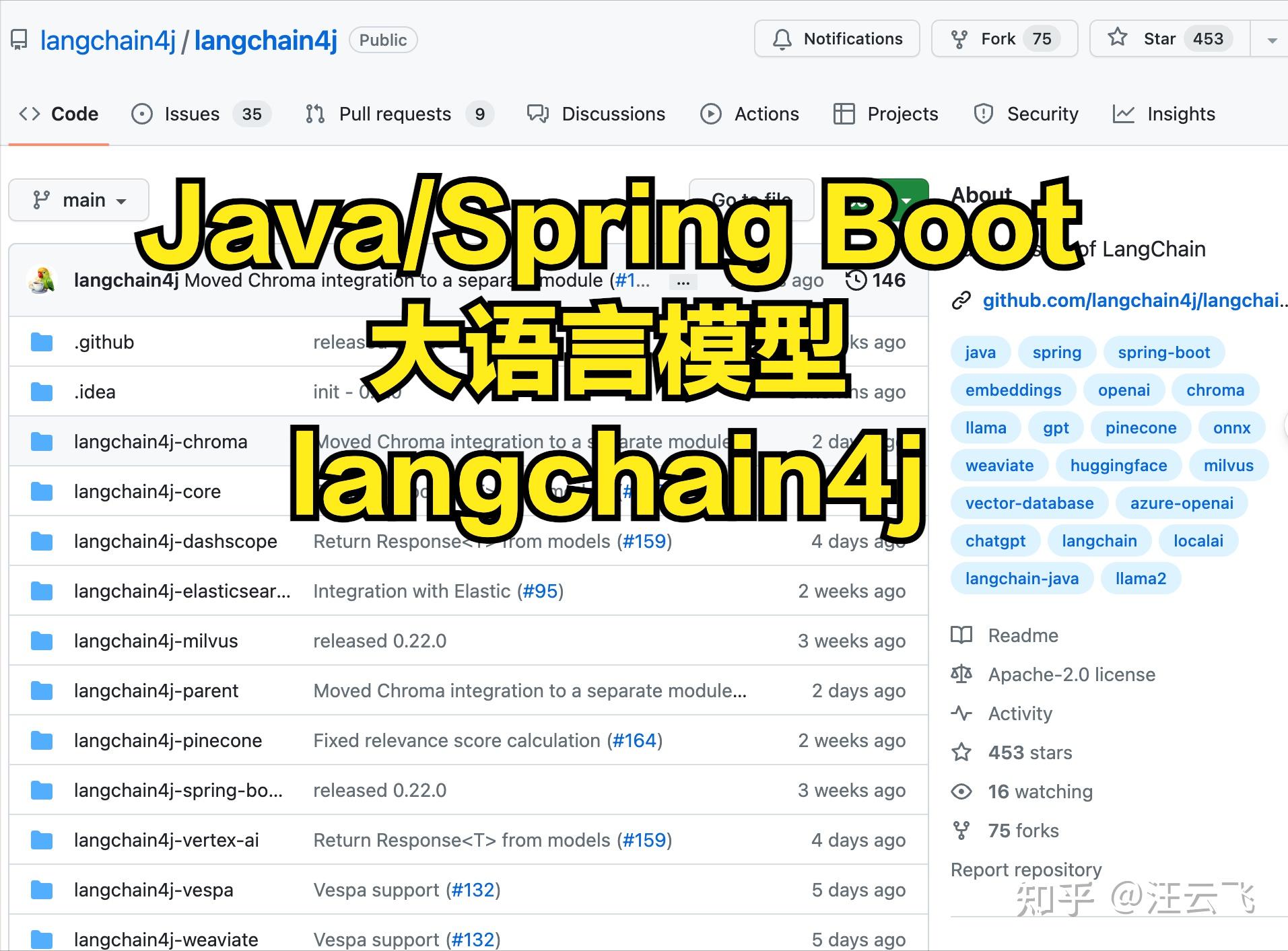 当Java/Spring Boot遇见AI：使用LangChain4j构建LLM大语言模型 - 知乎