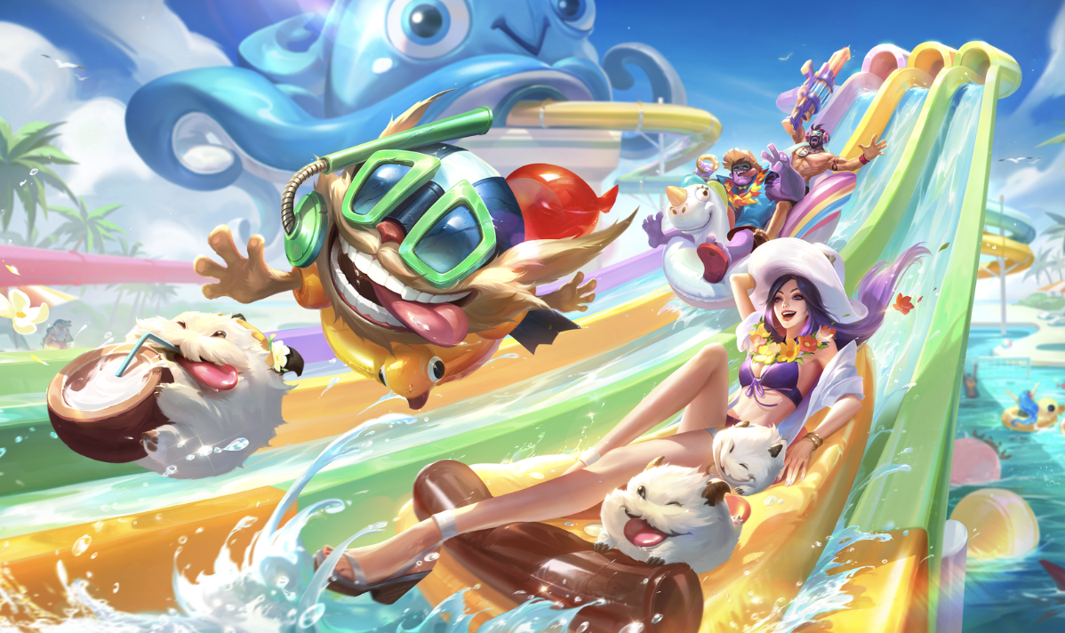 11款泳池派对皮肤免费用!105个英雄限免!