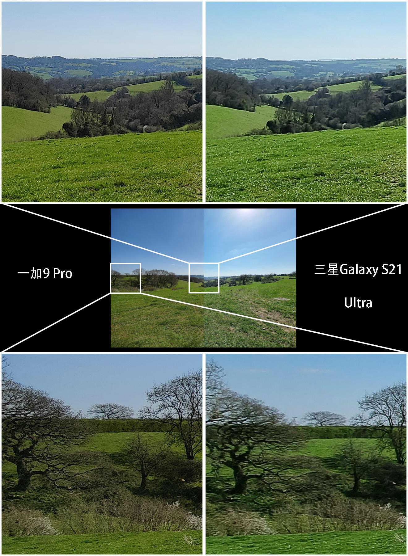 一加9pro与三星galaxys21ultra相机对比棋逢对手