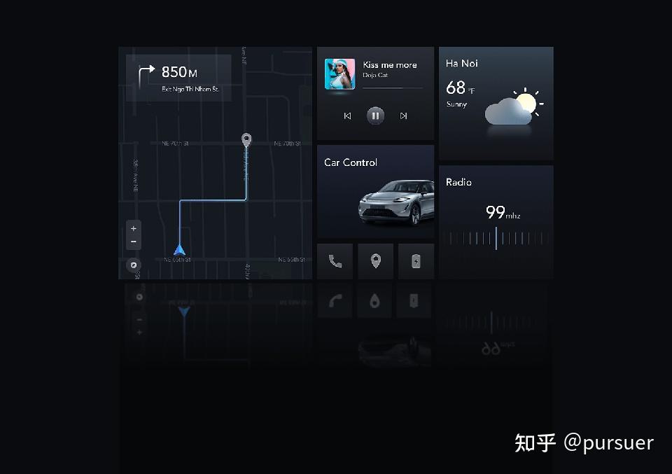 汽车HMI界面设计赏析 - 知乎