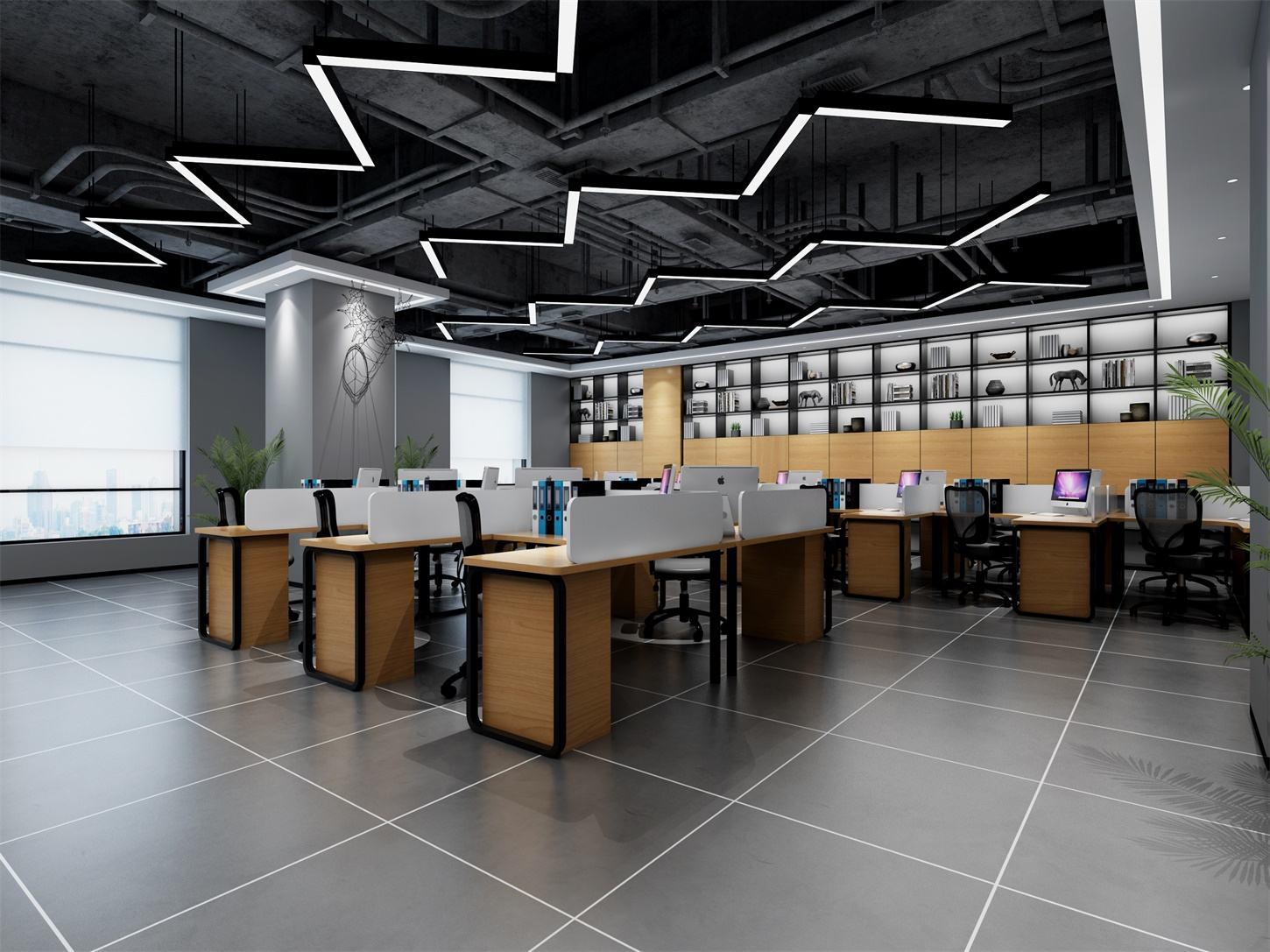 工业风成都办公室装修培训教室健身房工装设计装饰