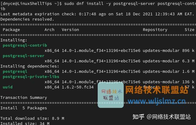 如何在fedoralinux中安裝postgresql14