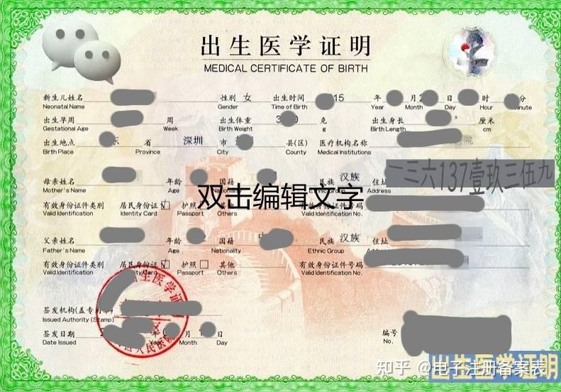 出生证与出生医学证明公证海外使用全攻略 - 知乎