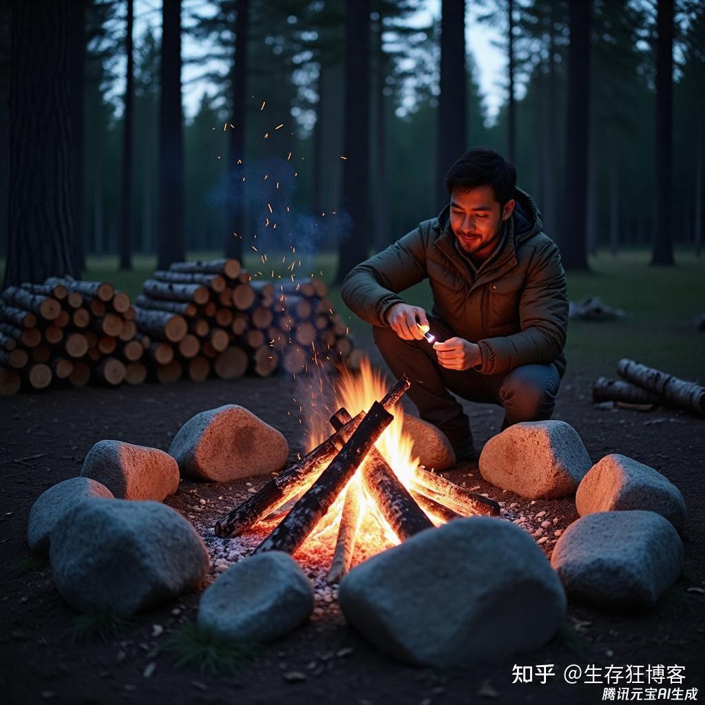 露营篝火的持续燃烧技巧 - 知乎