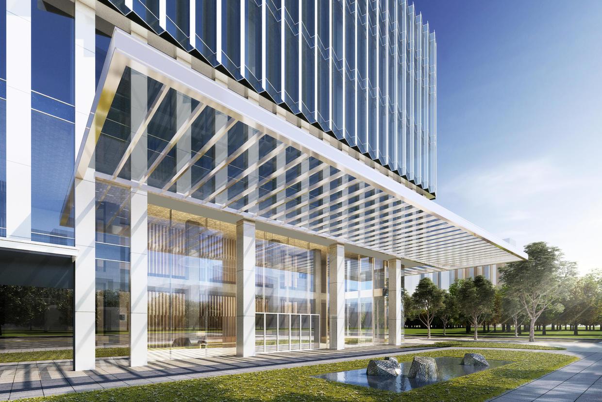 建筑su模型分享 | 聚焦美学 解读办公&酒店雨棚设计 - 知乎