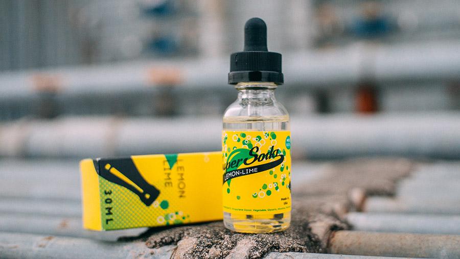 小清新饮料supersoda柠檬汽水烟油体验
