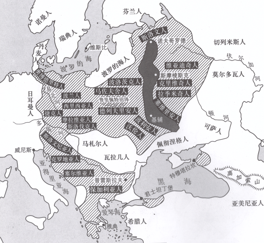 從1054年的基督教分裂,一下子蹦到1453年的拜占庭亡國.