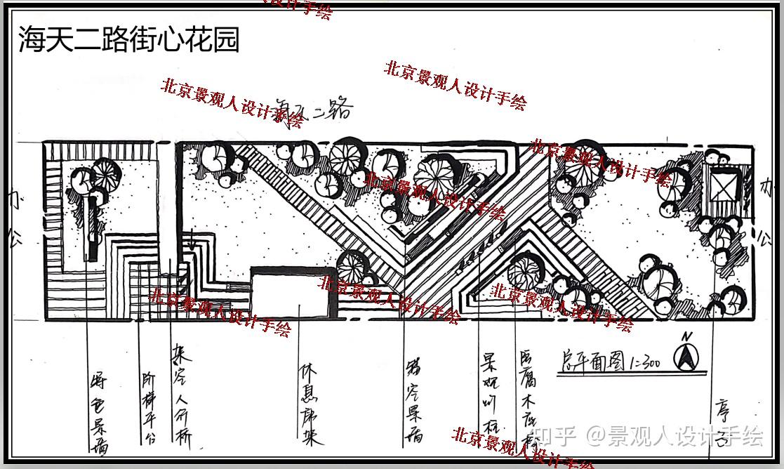 街心花园平面图图片