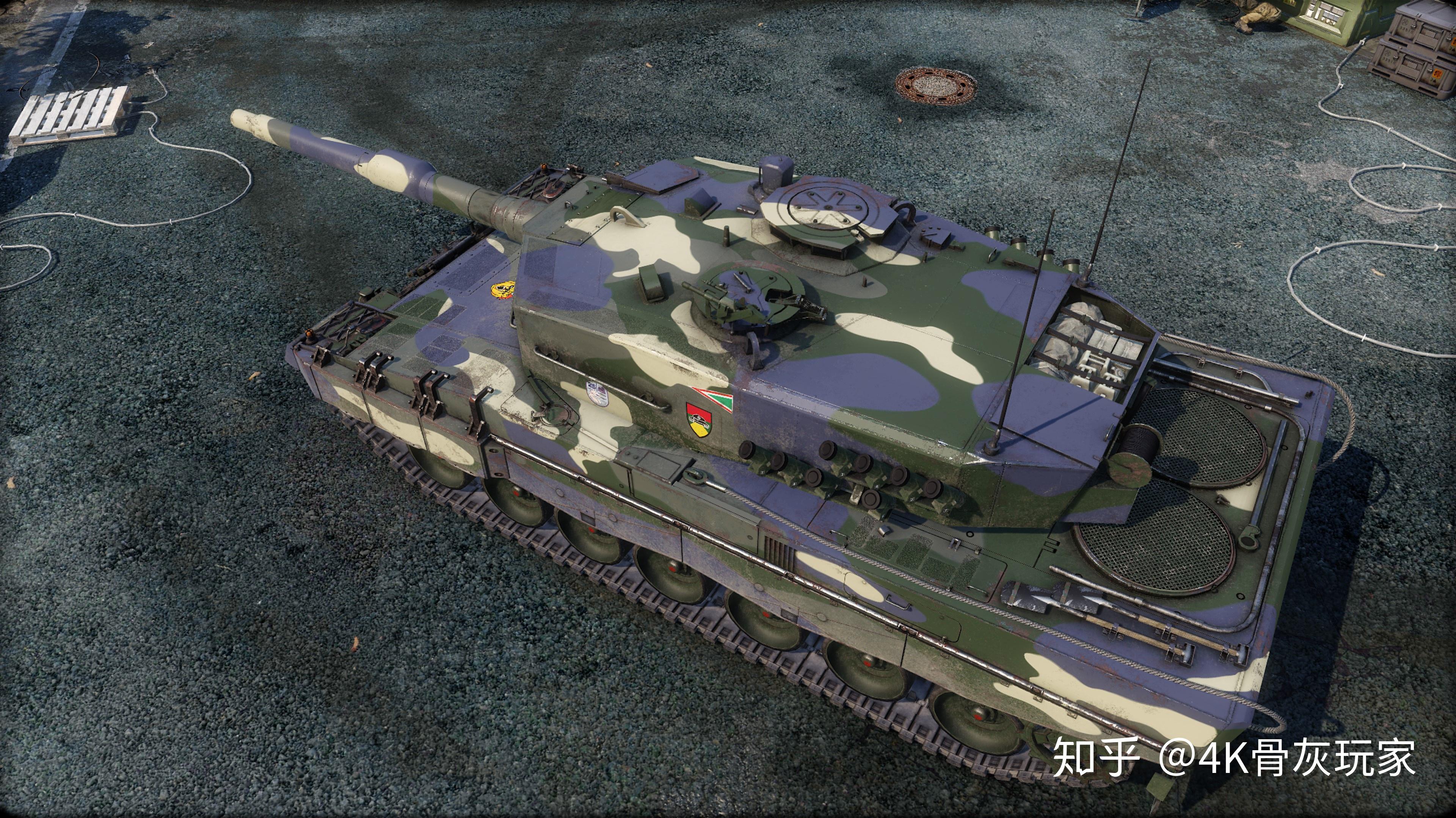 匈牙利武装部队豹2a4hu主战坦克装甲战争游戏4k超清演示视频3840x2160