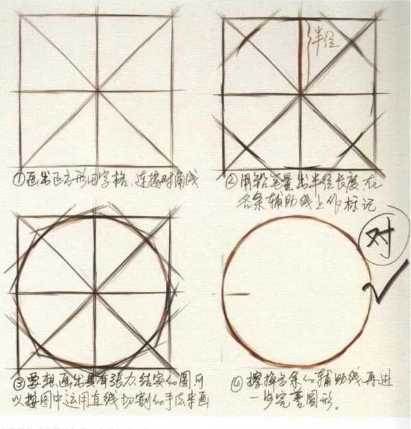 素描圆形的7个步骤图片