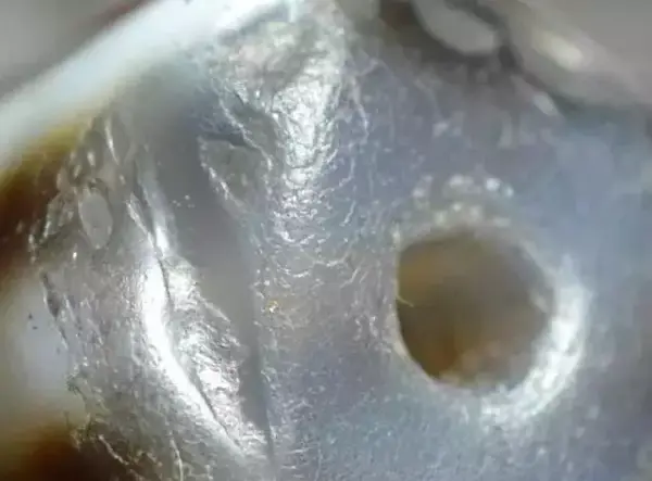 古代天珠孔道不可仿造的原始态