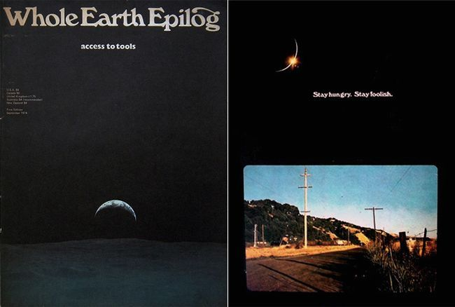 最后一期《全球概览》whole earth epilog 封底印着这样一句话.