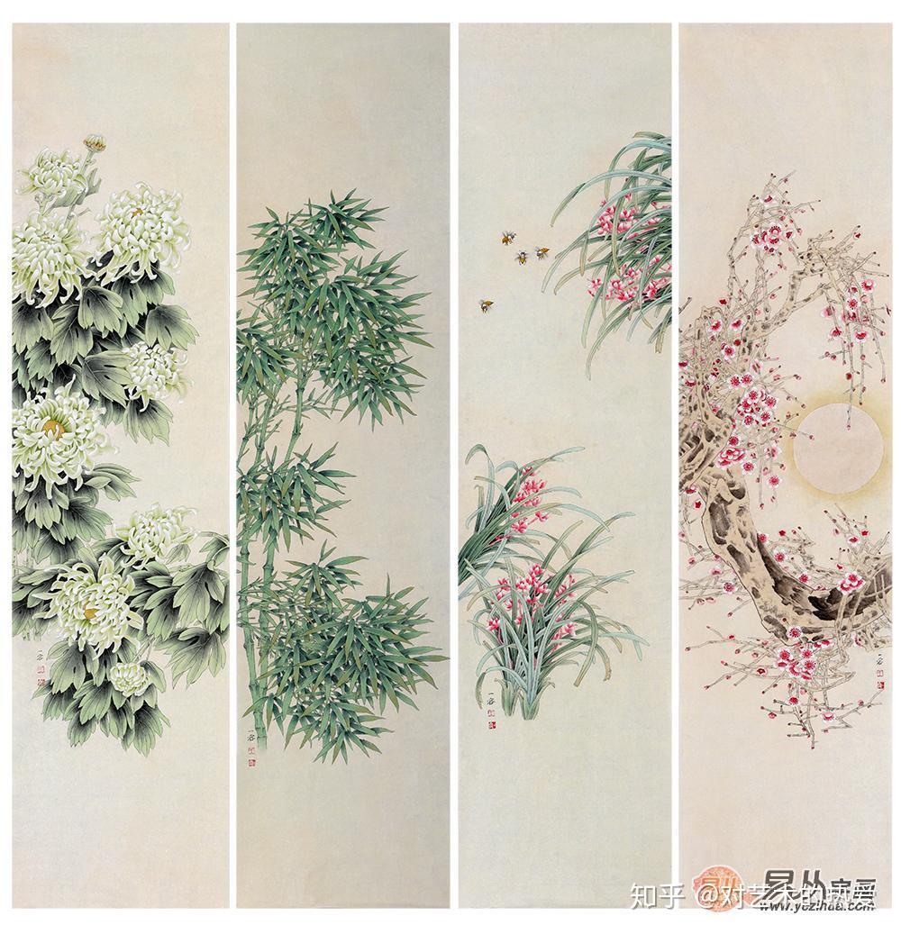 书房挂画梅兰竹菊四君子当为首选