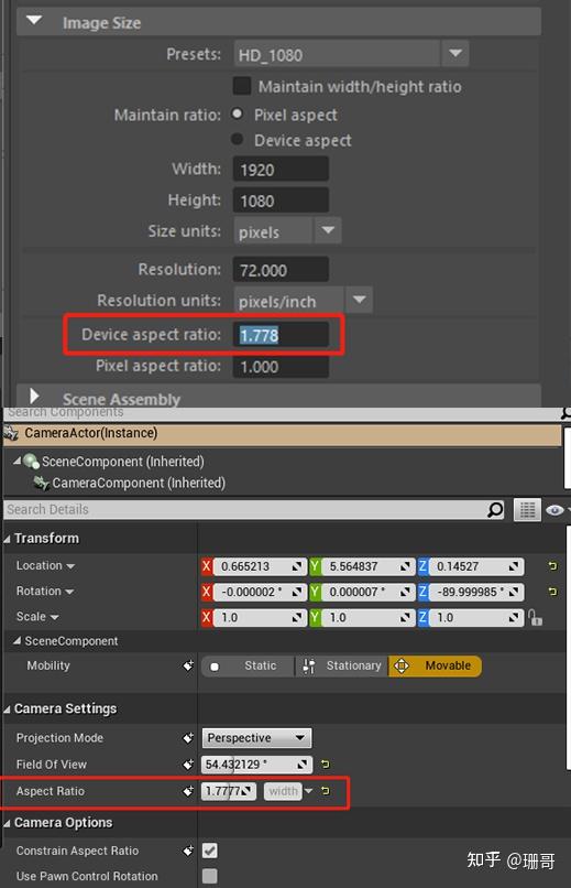 Maya相机与UE4的匹配问题 知乎