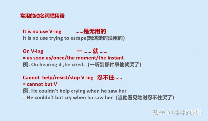 英语语法第17期——非谓语动词(动名词的用法) - 知乎