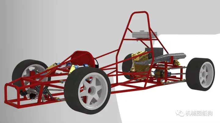 卡丁赛车方程式赛车底盘3d图纸autodeskinventor设计附stpstl格式