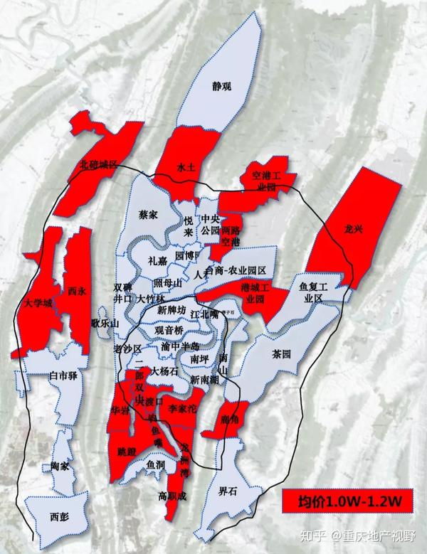 重磅重庆楼市价格拉锯战2019年最强购房攻略房价版图