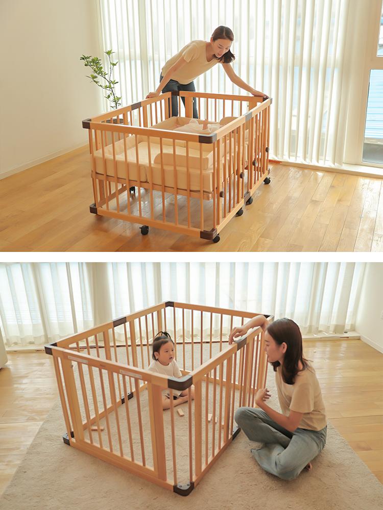 faroro双胞胎实木婴儿床 ,承载双倍的幸福