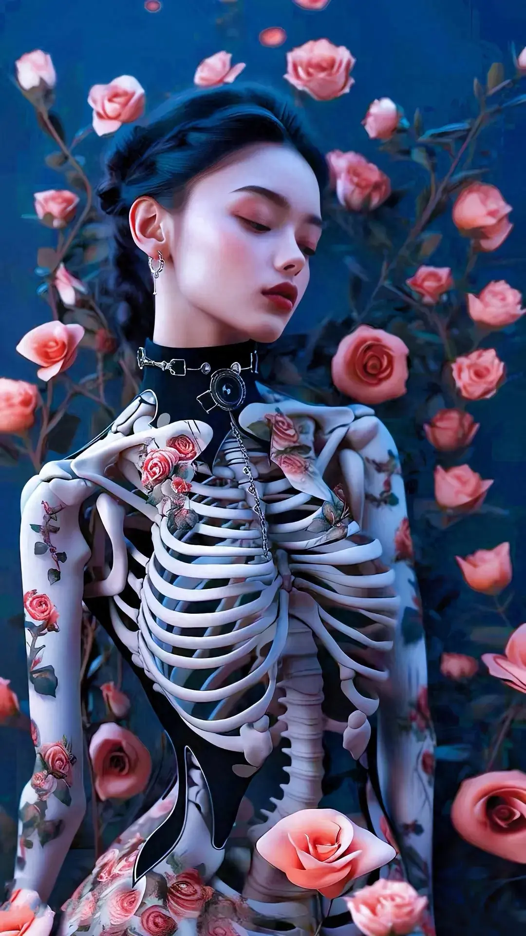 美女骷髅壁纸红粉骷髅何足争石崇当日太怜卿