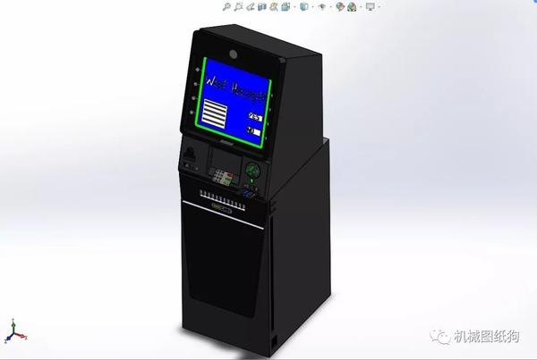 工程机械 atm机提款机钣金模型solidworks设计 知乎
