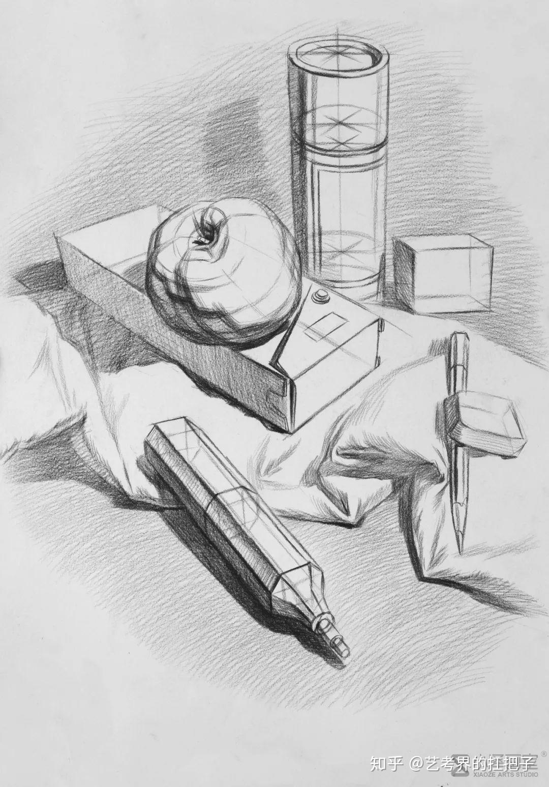北京小泽画室素描干货素描静物最重要的结构分析
