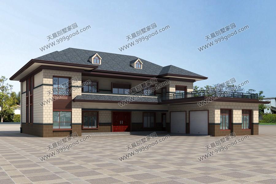 2款l形2层小别墅布局油污分离经典耐看第2款很少见