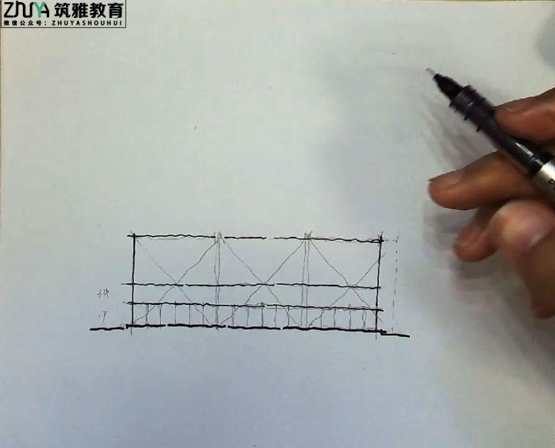强强小课堂教你画建筑史难点图24威尼斯总督府立面图