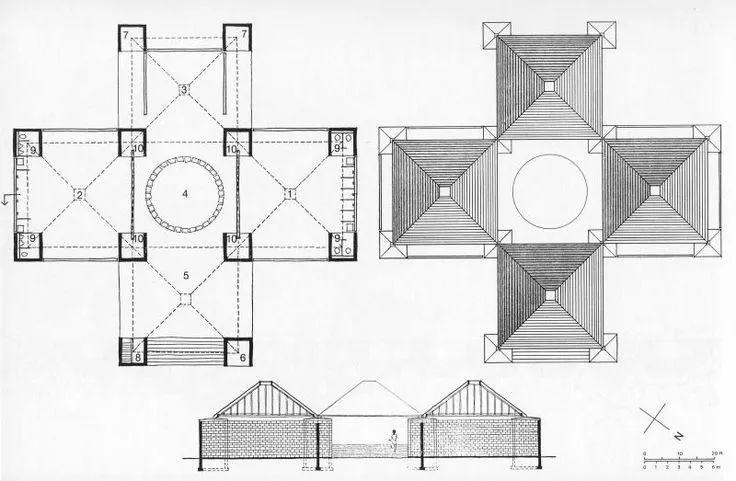 浴场位于新泽西州,是路易斯·康第一个能够完全贯彻自己古典建筑思想