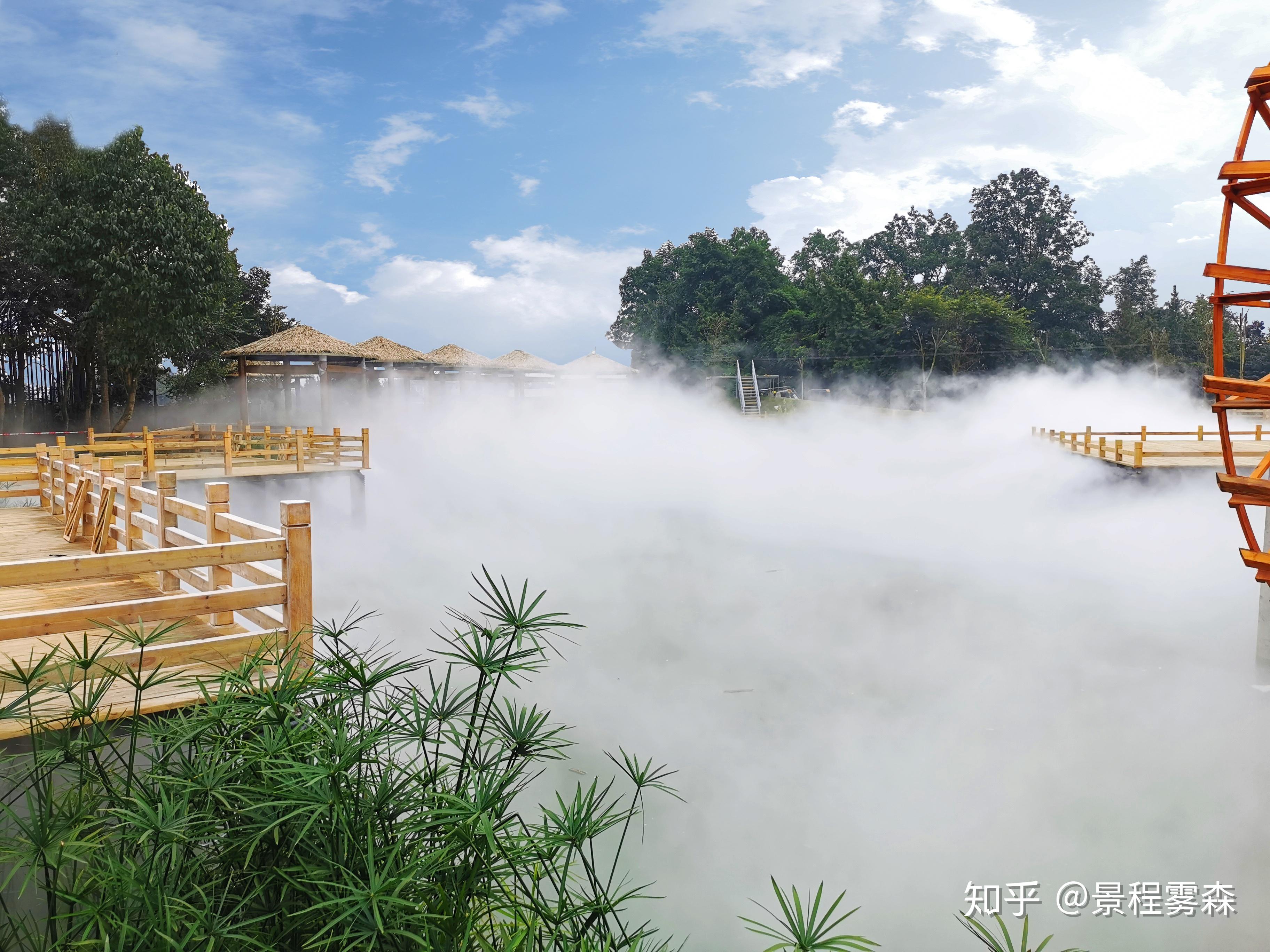 现代景观不可或缺的灵动公园喷雾景观