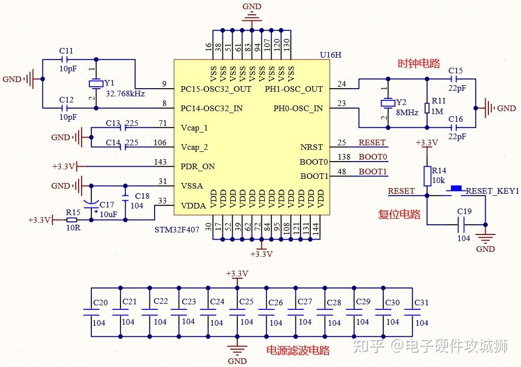 1 stm32最小系统电路