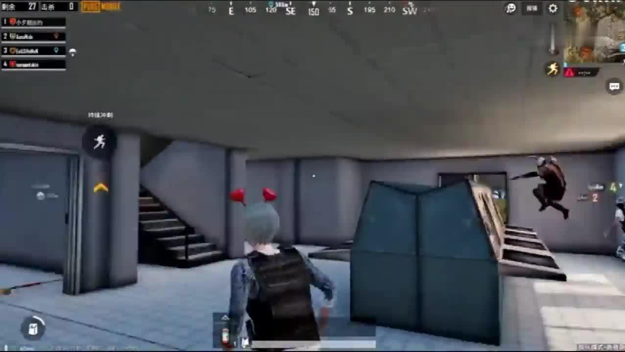 刺激战场高资源敌人落地吉利服小夕霞弹枪刺激啊兄弟