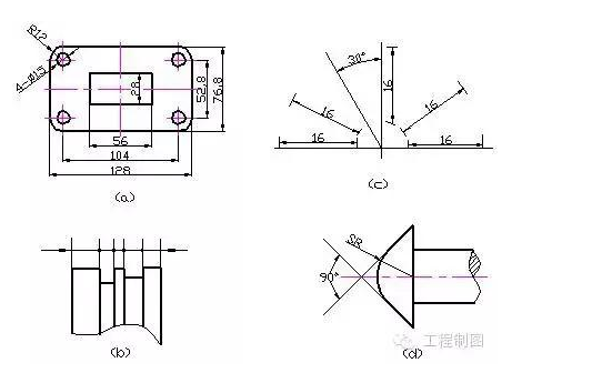工程制图基本知识之尺寸