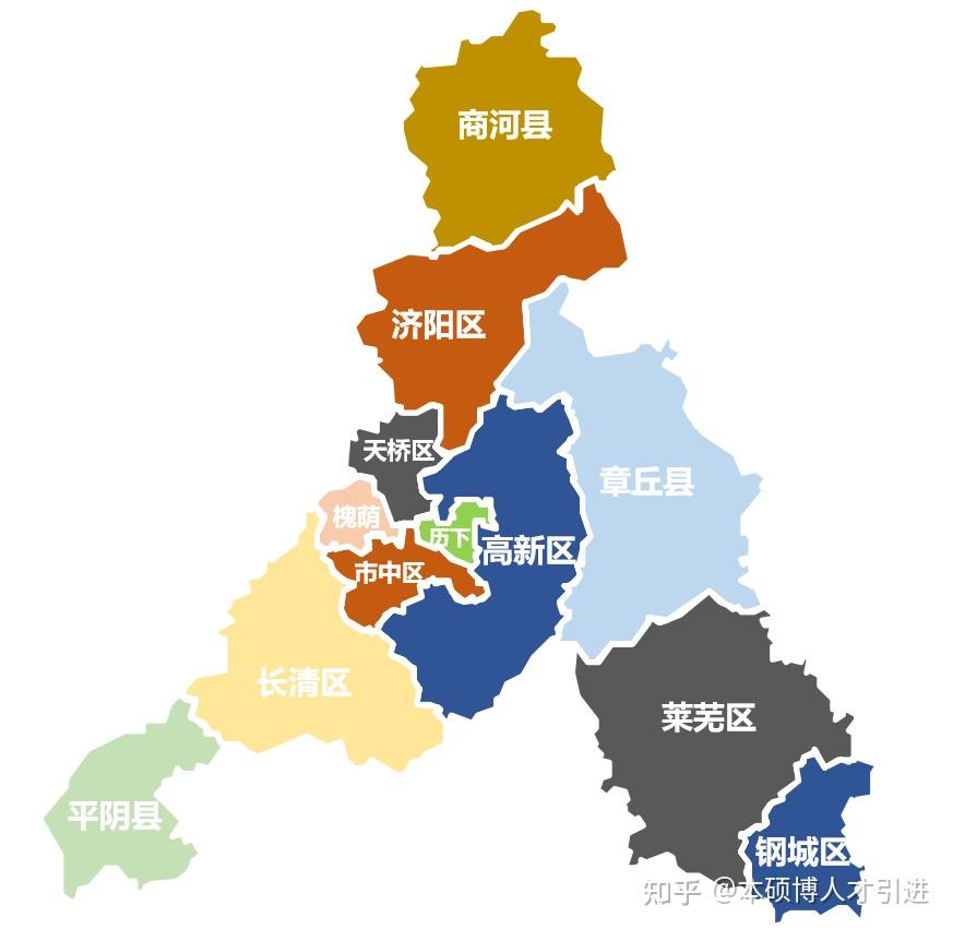 济南市各区划分地图图片
