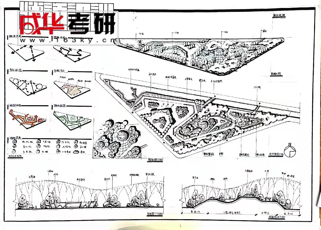 儿童公园大门快题设计图片