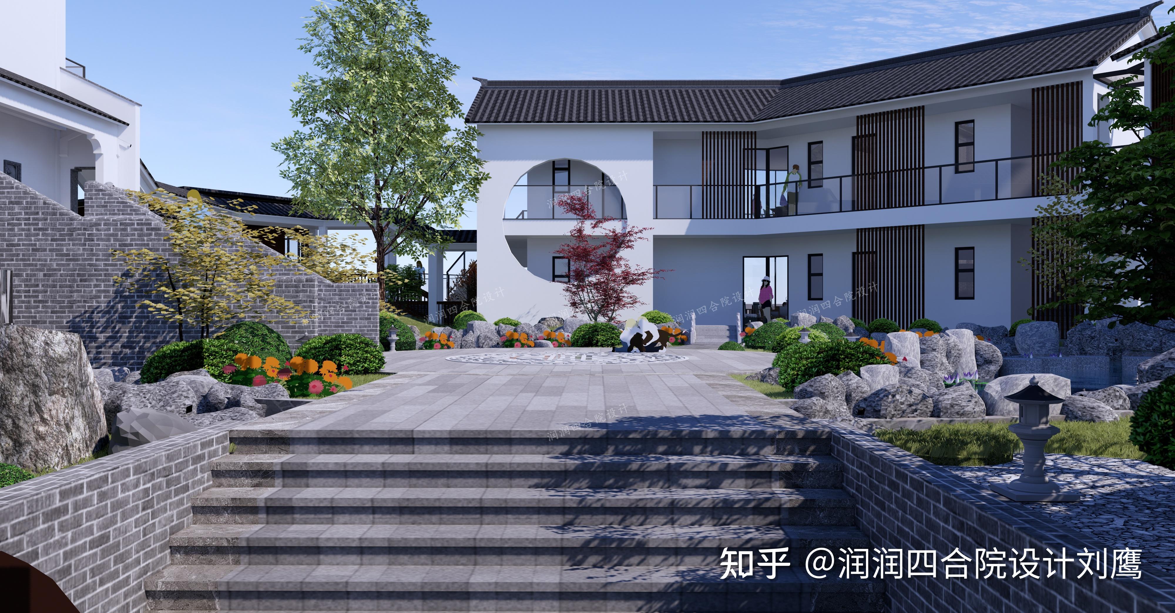润润四合院设计:农村建中式,一定要看这4款现代四合院别墅设计方案含建成照片 - 知乎