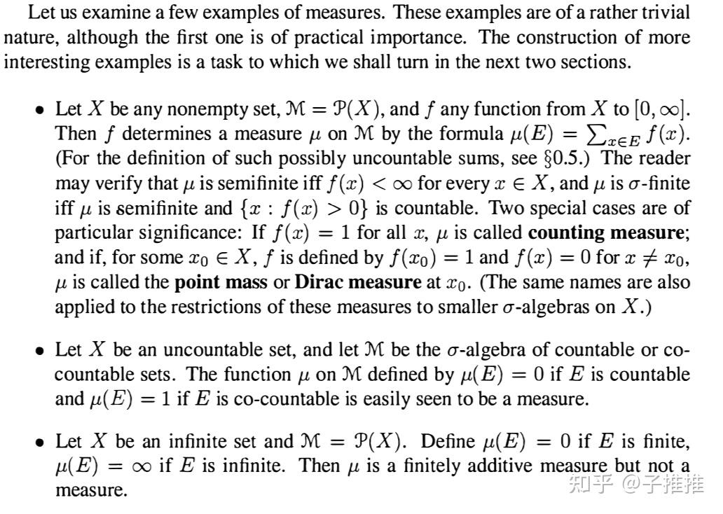 Counting Measure 实分析笔记 §1.3 测度论-测度 - 知乎