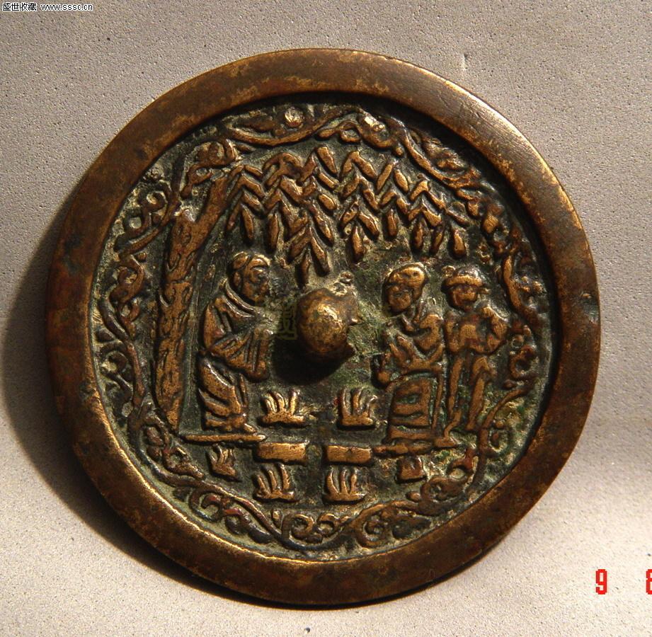 金代铜镜中的人物故事