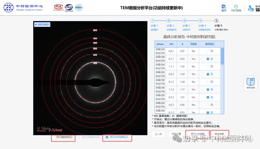TEM多晶衍射环分析标定||中材TEM数据分析网站教程 - 知乎
