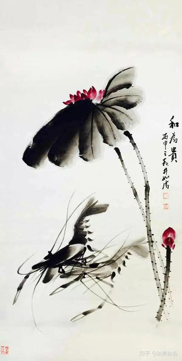 当代虾王赵井如挥毫泼墨尽展炉火纯青之技