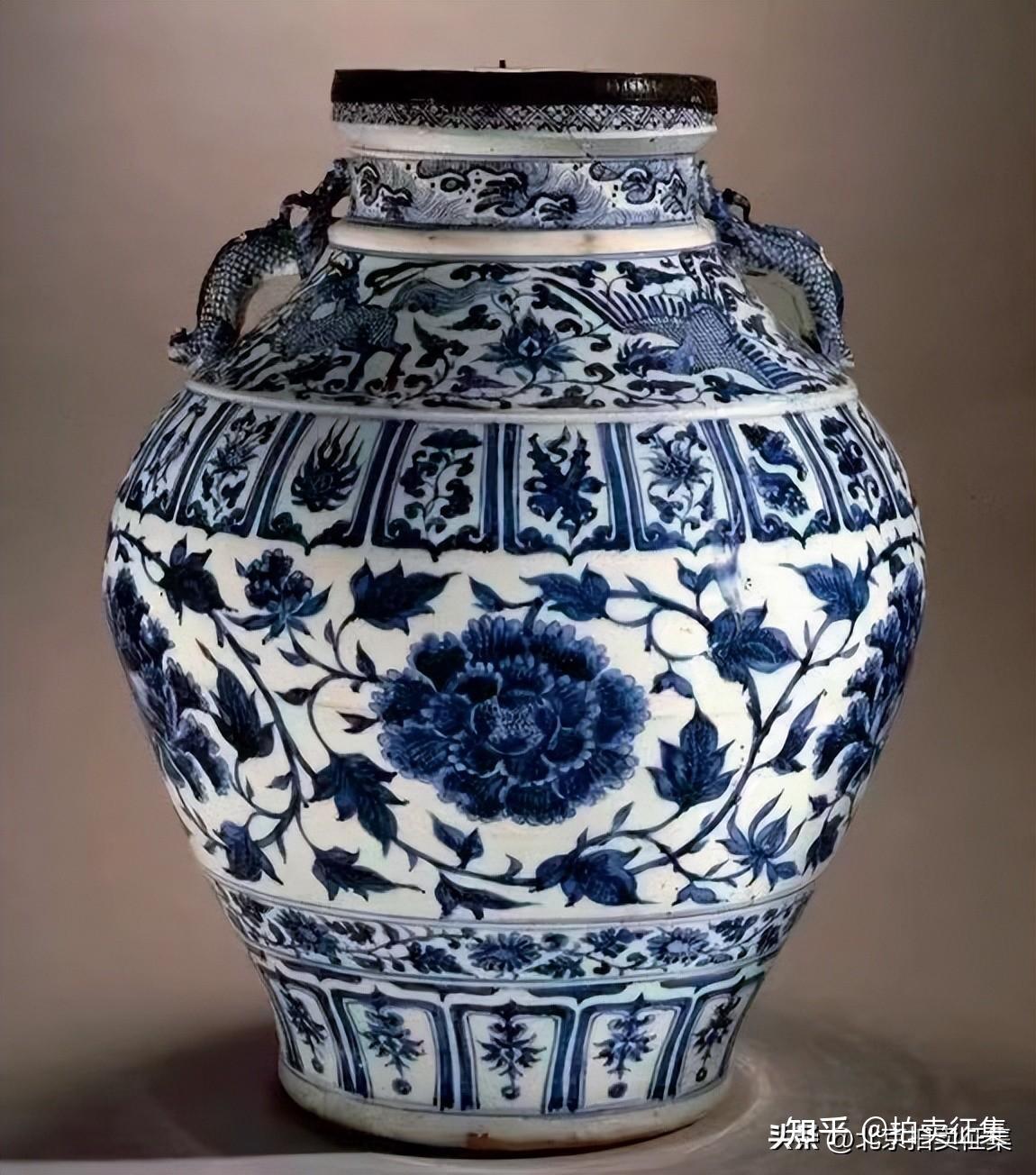 青花鼻祖:至正元青花执壶 高清图文详细介绍 元青花特征 - 知乎