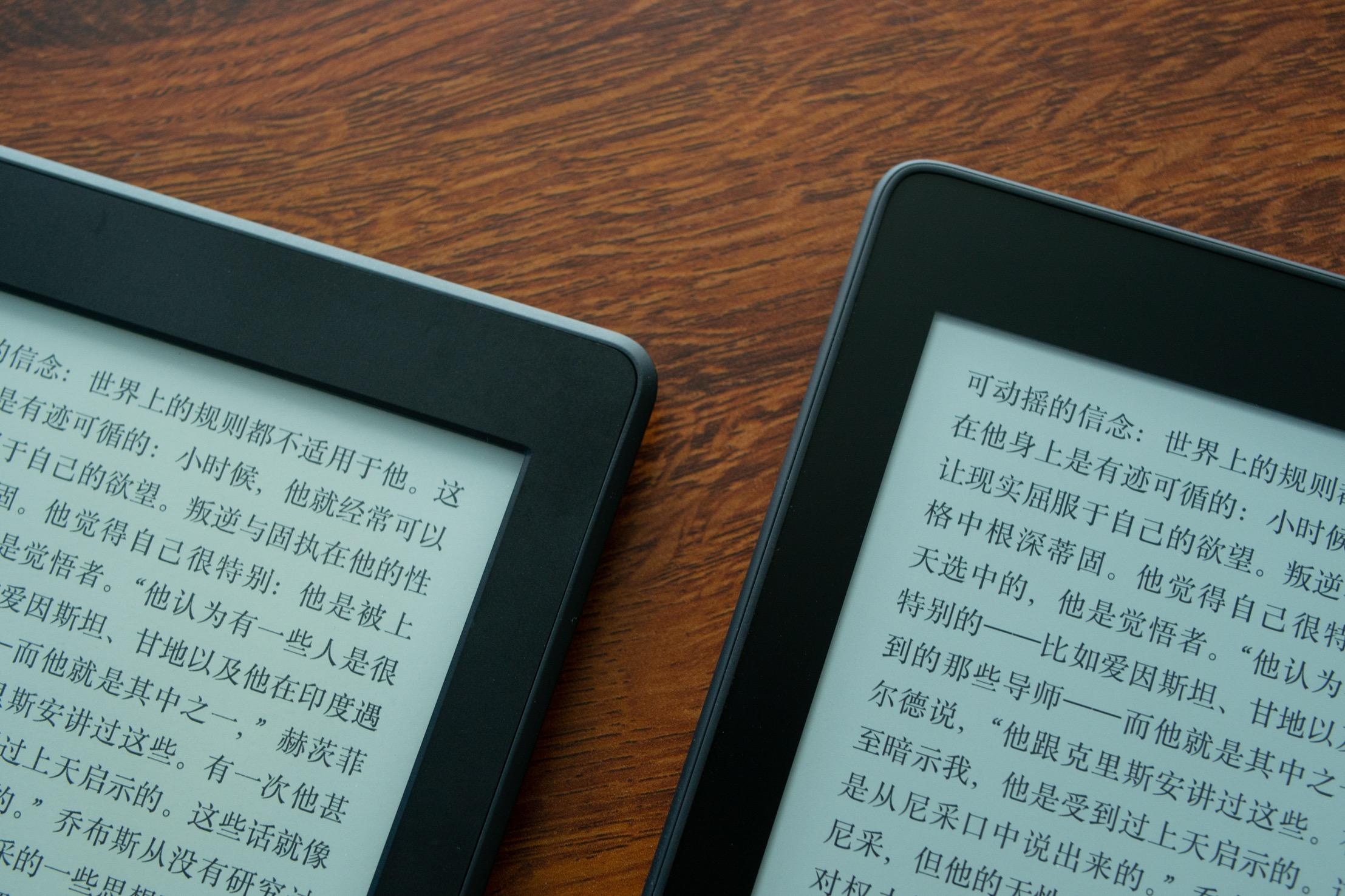 屏幕和機身一體的kindlepaperwhite4可能是你入門kindle的最佳型號