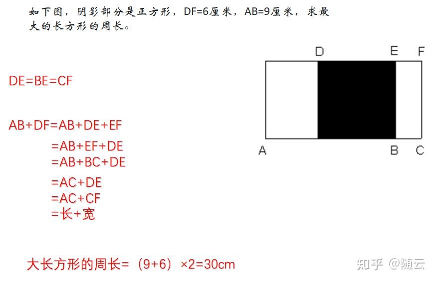 周长问题：求大长方形的周长 知乎