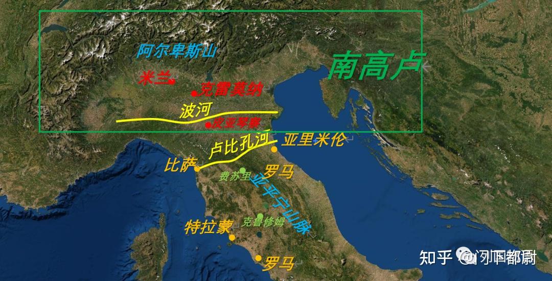 公元前223年,一支罗马军队企图从皮亚琴察附近渡过波河向北攻略土地