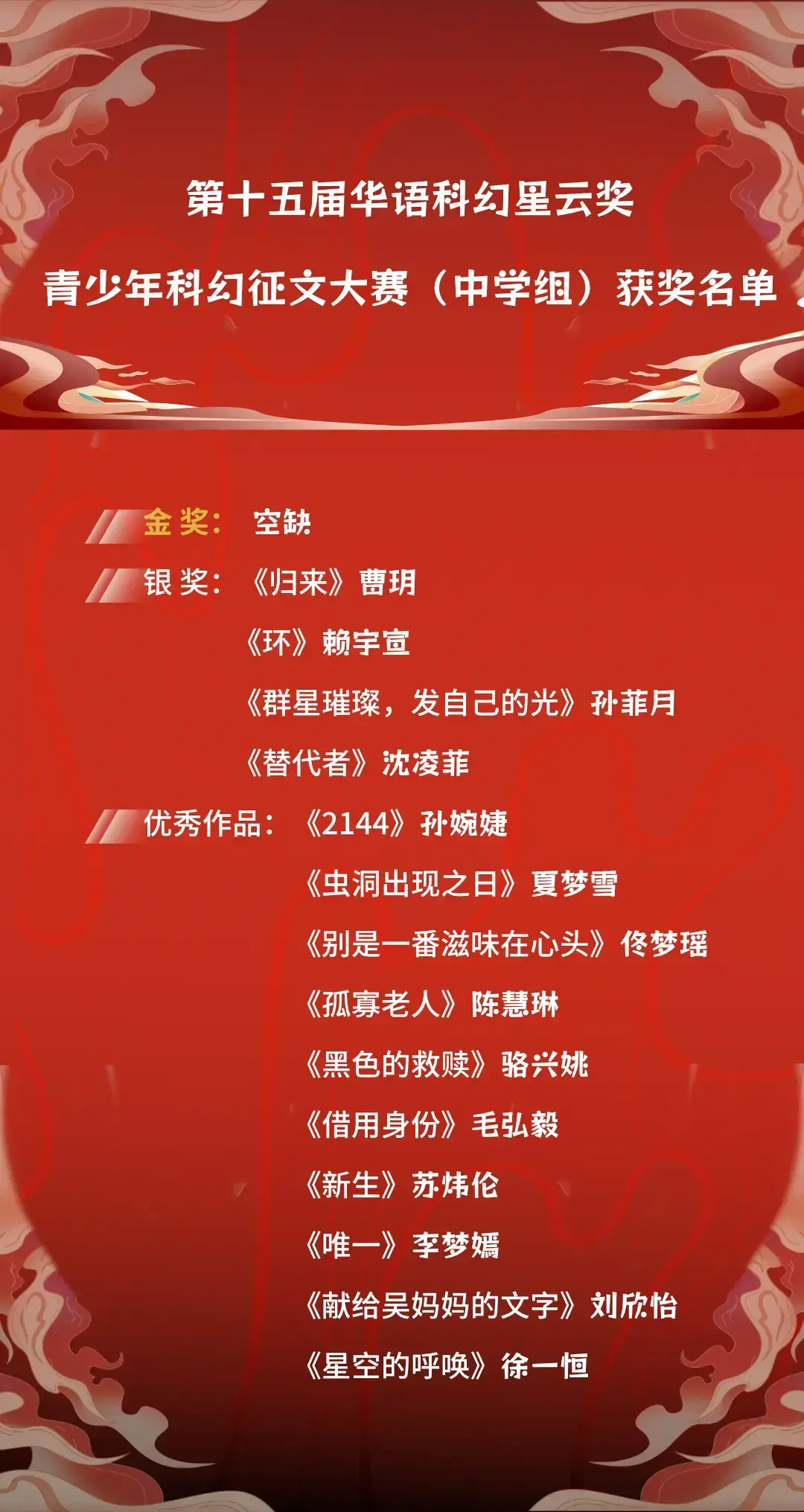 2024科幻星云庆典在成都隆重举行·第15届华语科幻星云奖同时揭晓