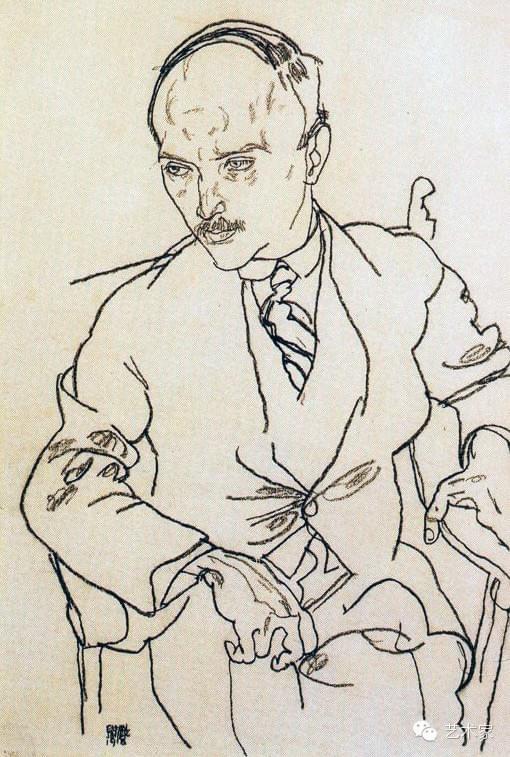 【荷马画室大师欣赏】奥地利绘画巨子——席勒速写作品欣赏 - 知乎