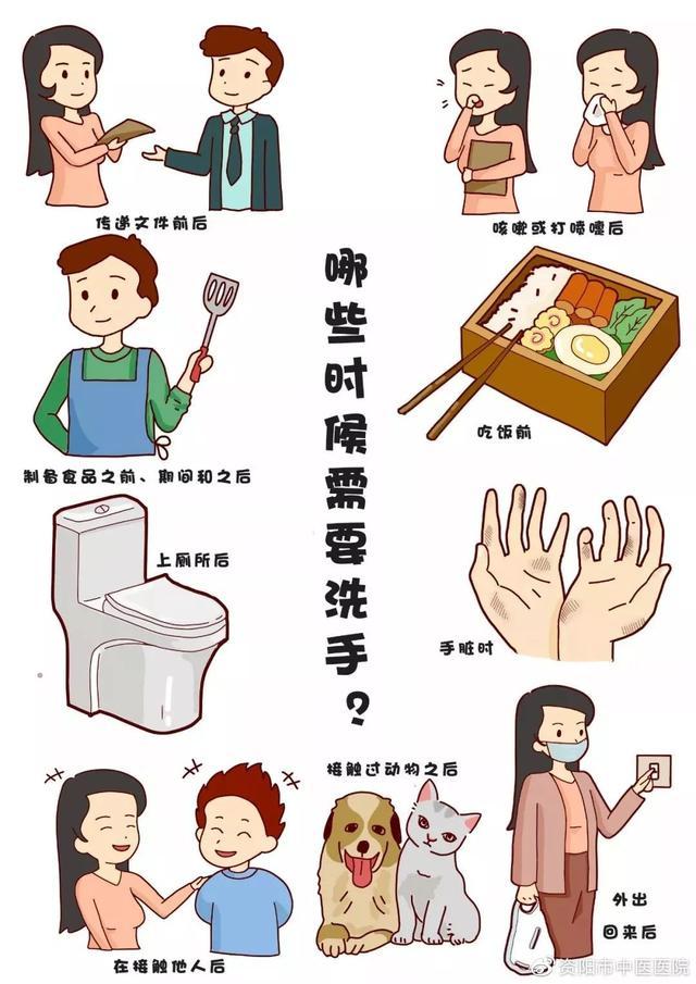 资阳市中医医院新冠肺炎防控知识漫画手册个人防护篇
