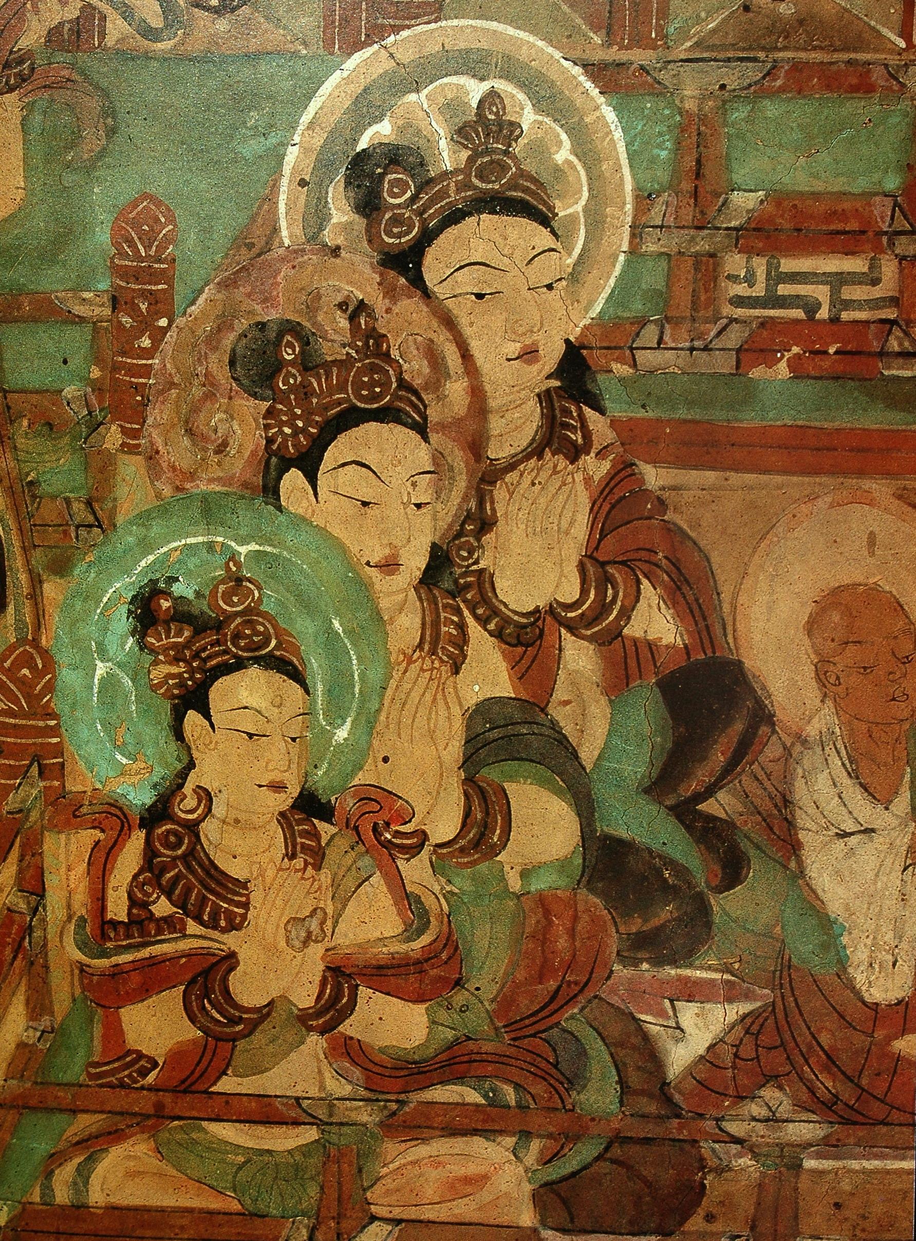 【神游千年,大美敦煌】中唐-154窟:各壁多铺经变画,济济满堂【高清大图】 - 知乎