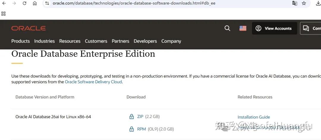 2026年春节前夕 Oracle AI Database 26ai linux x86-64平台本地部署版本如期正式发布 - 知乎