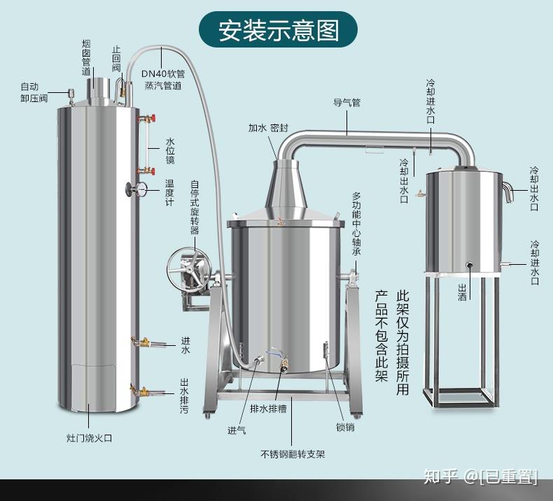 蒸酒设备自制设计图图片